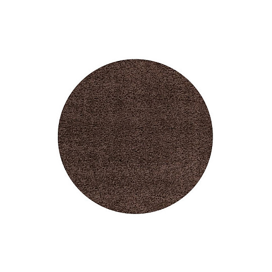 Round carpet SHAGGY GALA brown
