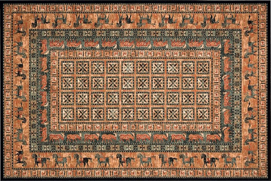 Luxury wool rug KASHQAI 500