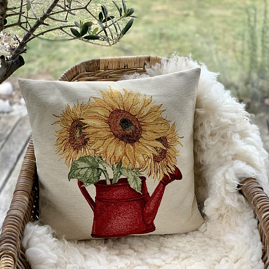 Tapestry cushion cover PROVENCE SUNFLOWER