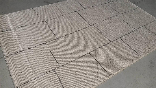 Design woolen carpet PEARL geo