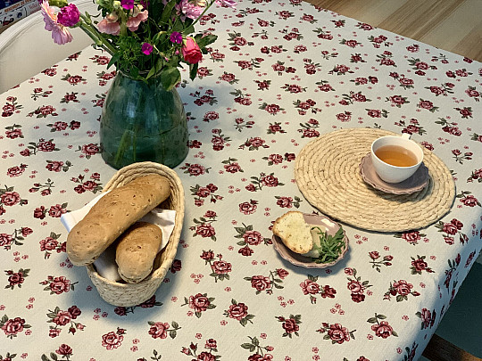 Tapestry tablecloth and scarf EDEN ROSES