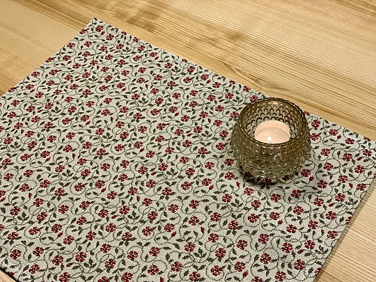 Tapestry tablecloth, shawl Vintage flowers