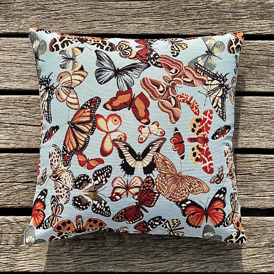 Tapestry cushion cover BUTTERFLIES