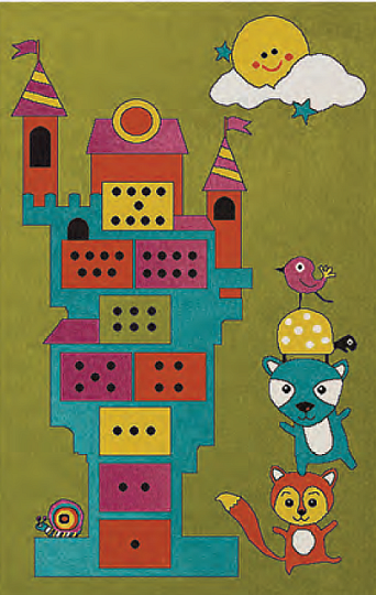 Children carpet PLAY game tower