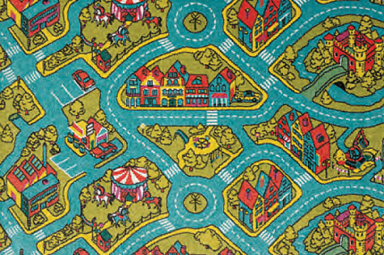 Children carpet PLAY roads