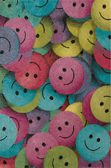 Children carpet PLAY smiley