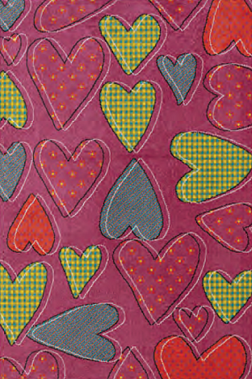 Children carpet PLAY heart