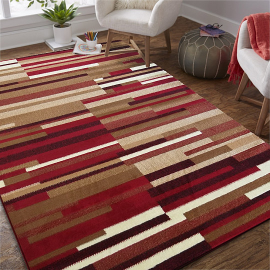 Piece carpet ALFA red