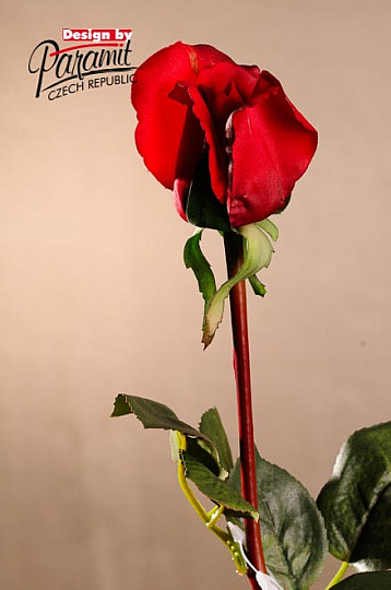 Rose bud red 70 cm
