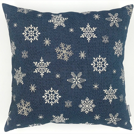 Christmas tapestry cover BLUE FLAKE