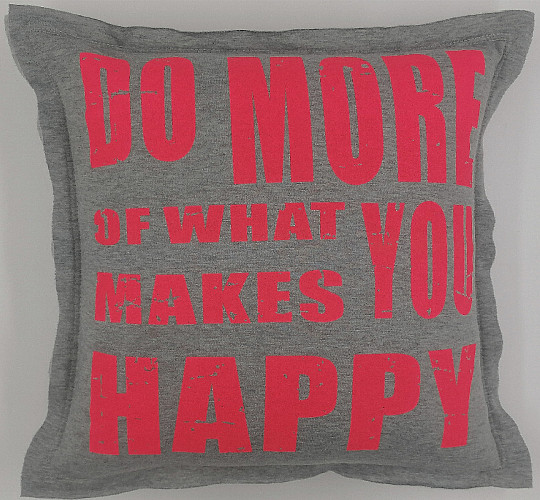 SMILE pillow cover pink