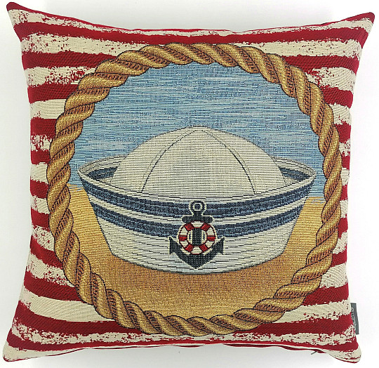 Tapestry cover for a pillow Nautical cap