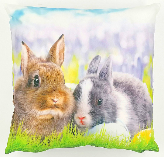 Easter decorative cover TWO RABBITS