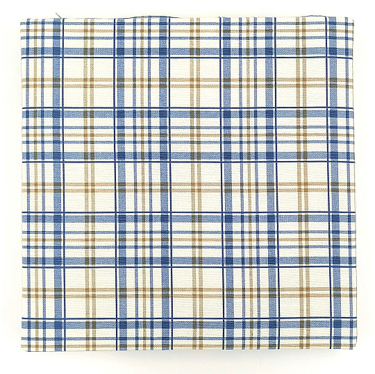 Chair seats Laura checkered blue