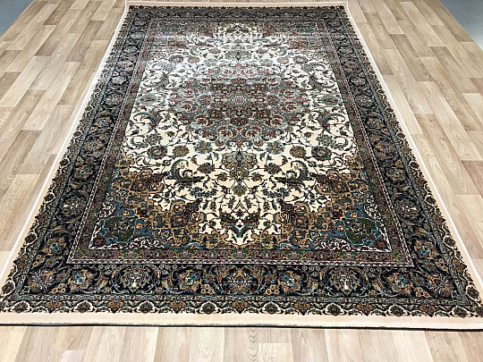 Luxury acrylic carpet RAZIA 5503 brown / white