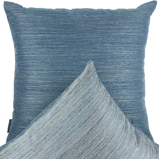 Chenille pillow-case ELIA greyblue