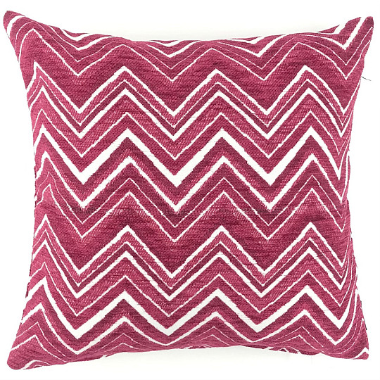 ZIG ZAG pink decorative pillow cover