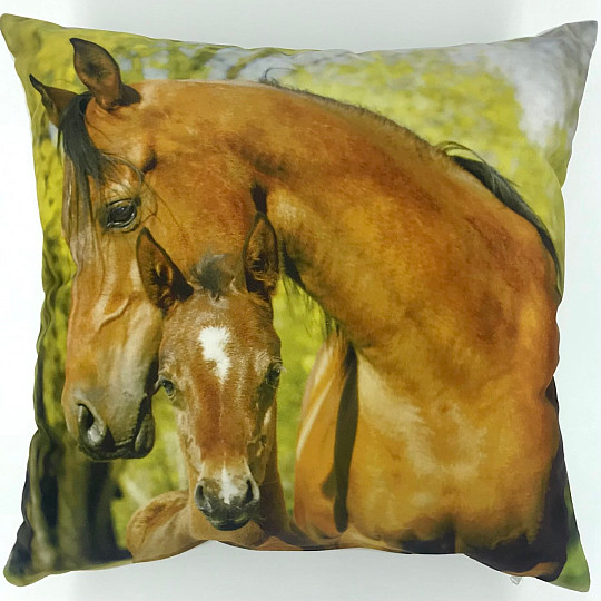 Decorative cushion cover HORSES II