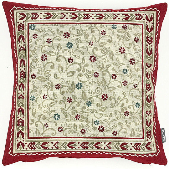 Tapestry cover for a pillow FLOWERS IN THE FRAME