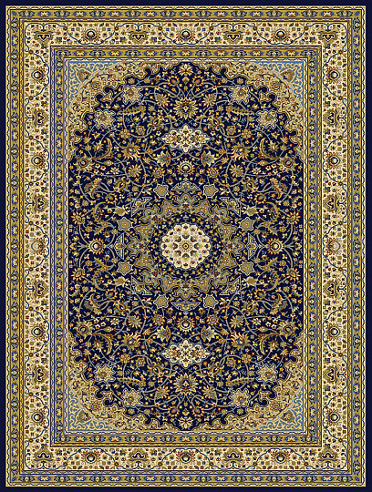 Piece carpet KENDRA 711 blue / beige