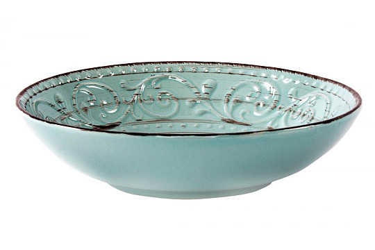 Deep plate BLUE RELIEF 22X4 CM