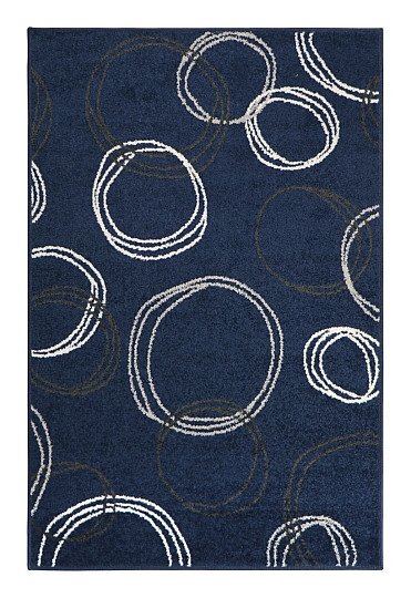 Piece carpet LOTTO circles blue