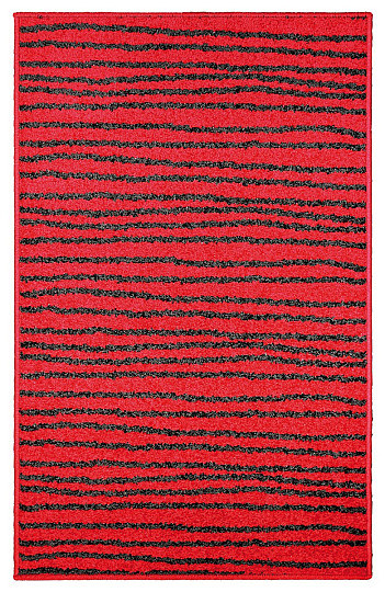 Piece carpet LOTTO stripes red / black