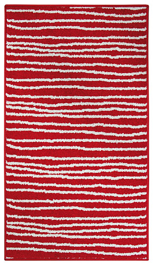 Piece carpet LOTTO stripes red / white