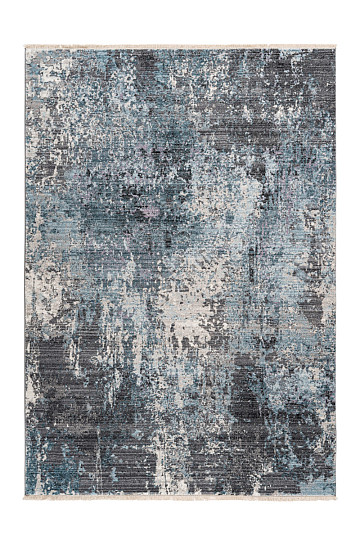 Modern carpet MEDELLIN 400 silver / blue