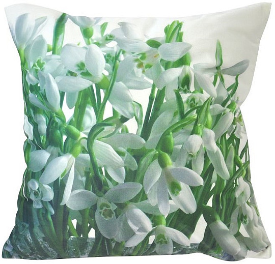 SNOWDROP decorative pillow cover