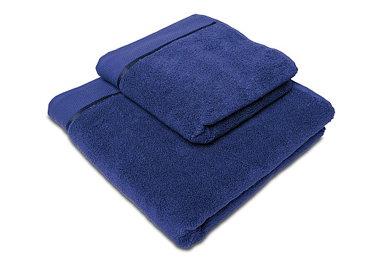 Towel and bath towel MIKRO TM. NAVY BLUE