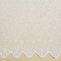 Luxury embroidered curtain TINY WHITE Twig