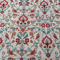 FREDA gray tapestry fabric