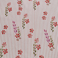 Decorative fabric AVIGNON PINK STRIPE