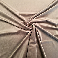 Velvet decorative fabric RIVIERA TAUPE