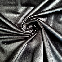 Velvet decorative fabric RIVIERA BLACK