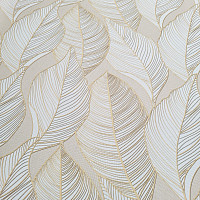 Decorative fabric MAXI LEAVES beige