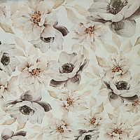Decorative fabric OXFORD BEIGE FLOWER