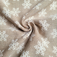 Luxurious decorative fabric FLAKES BEIGE