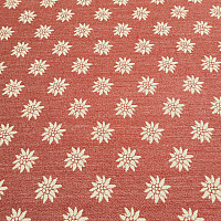 Luxurious decorative fabric Edelweiss Alpine Red