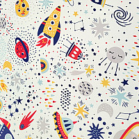 Decorative fabric BLACK OUT SPACE