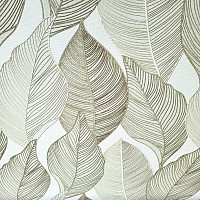 Decorative fabric MAXI LEAVES light green