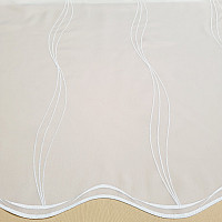Embroidered luxury curtain white GERSTER 556/0001 white