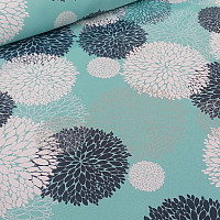 Decorative fabric BLACK OUT Astra turquoise