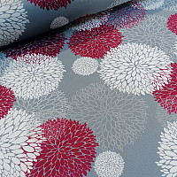 Decorative fabric BLACK OUT Astra burgundy