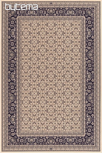Woolen classic carpet ORIENT allover blue cream pattern