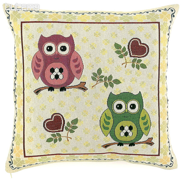 Decorative pillows two owls II