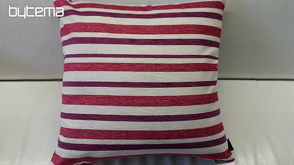 Decorative pillow-case PEKING STRIPES purple-pink