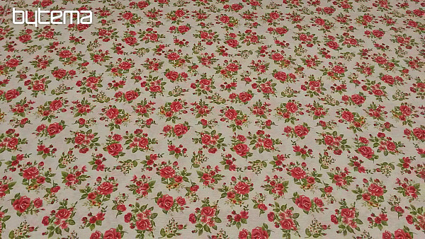 Decorative fabric DIANA roses