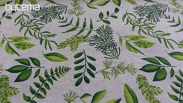 Decorative fabric PLANTS GREEN